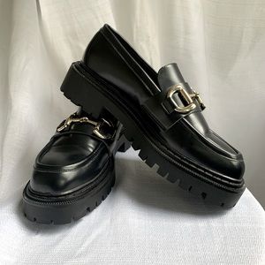 COPY - H&M black platform loafers. Size 8.5